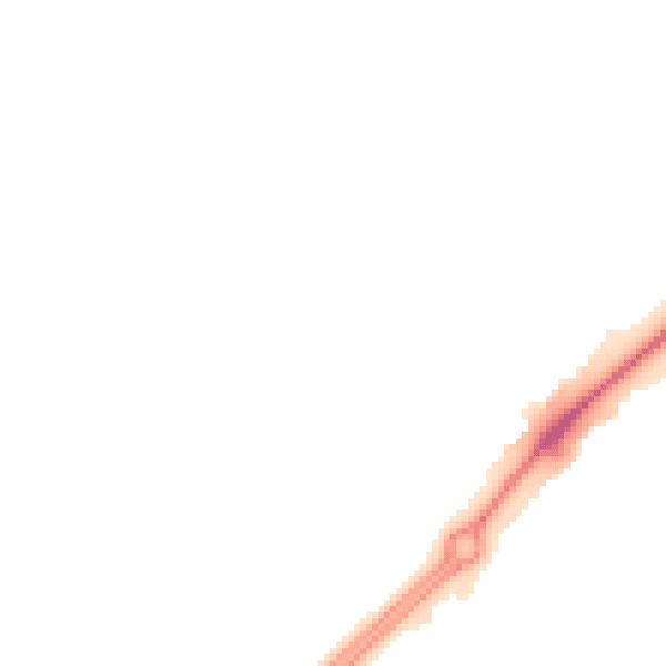Night-time road noise heatmap for LU5 5HY