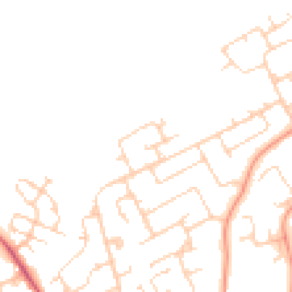 Daytime road noise heatmap for LU5 5JH