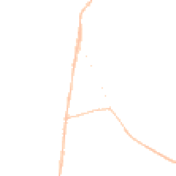 Night-time road noise heatmap for LU5 6DY