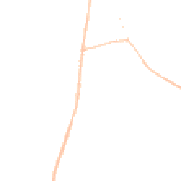 Night-time road noise heatmap for LU5 6EE