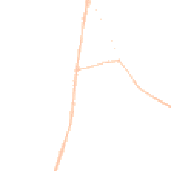 Night-time road noise heatmap for LU5 6EU