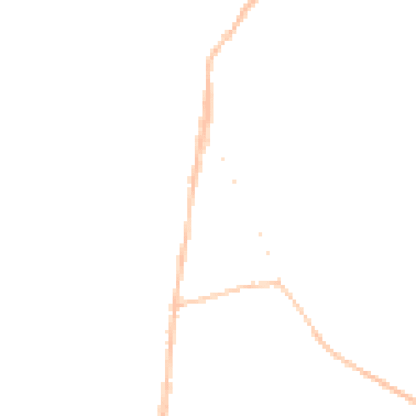 Night-time road noise heatmap for LU5 6EZ