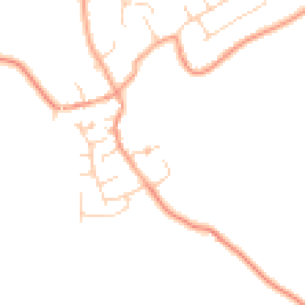 Daytime road noise heatmap for LU5 6FN