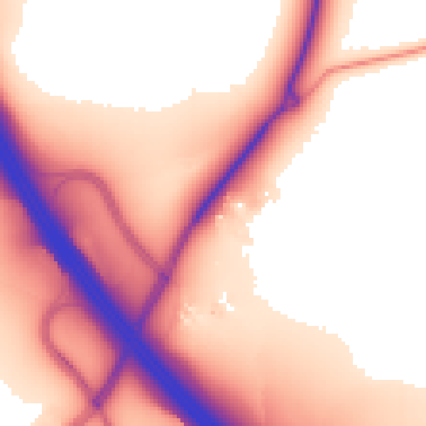 Daytime road noise heatmap for LU5 6HE