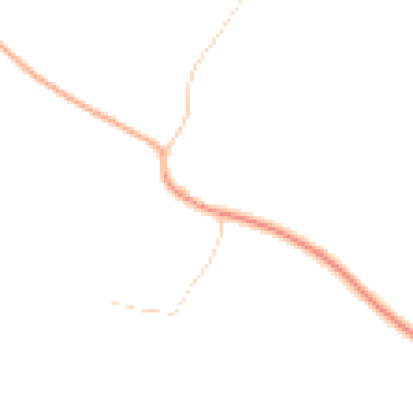 Daytime road noise heatmap for LU5 6HH