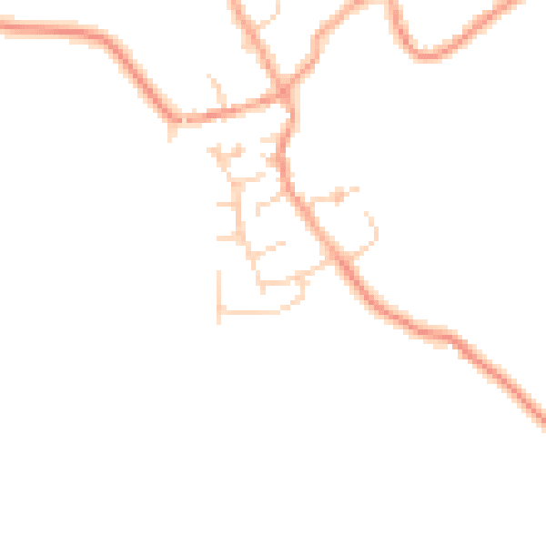Daytime road noise heatmap for LU5 6LY