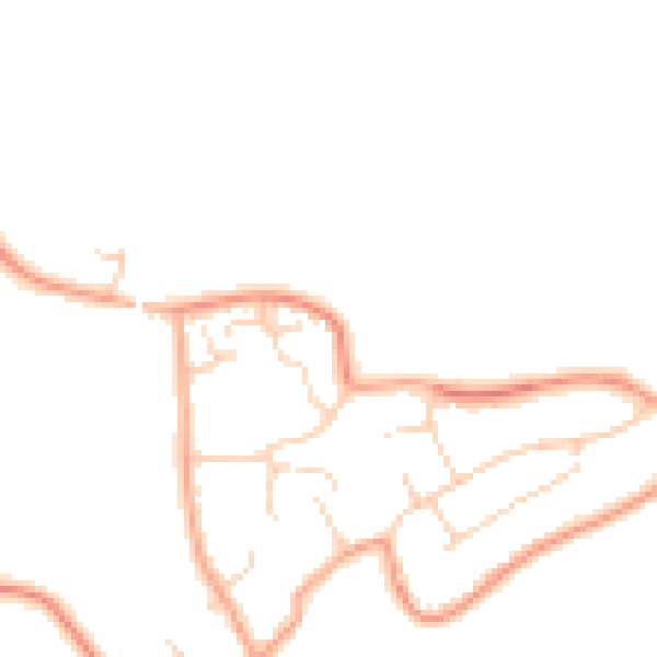 Daytime road noise heatmap for LU5 6NY