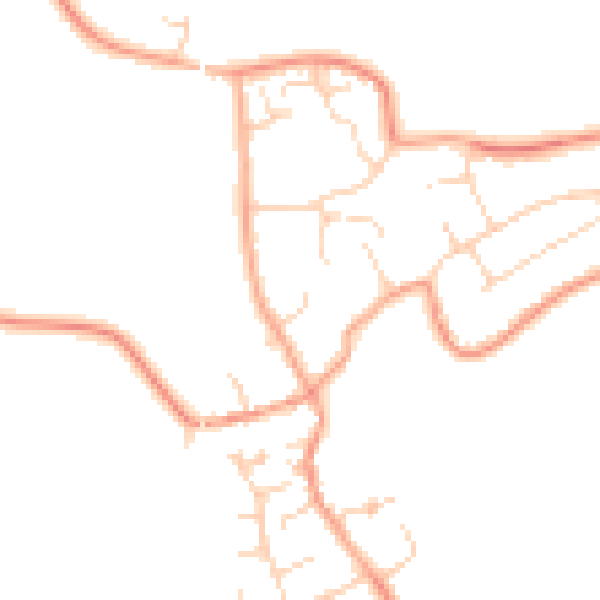 Daytime road noise heatmap for LU5 6PF