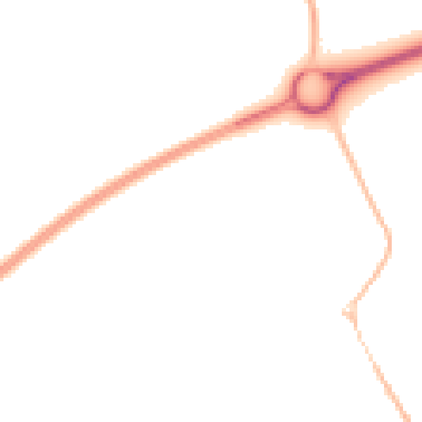 Night-time road noise heatmap for LU5 6RJ