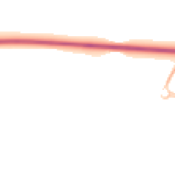 Night-time road noise heatmap for LU5 7AF