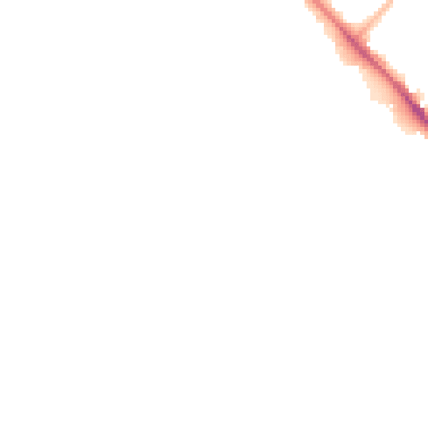 Night-time road noise heatmap for LU6 1AD