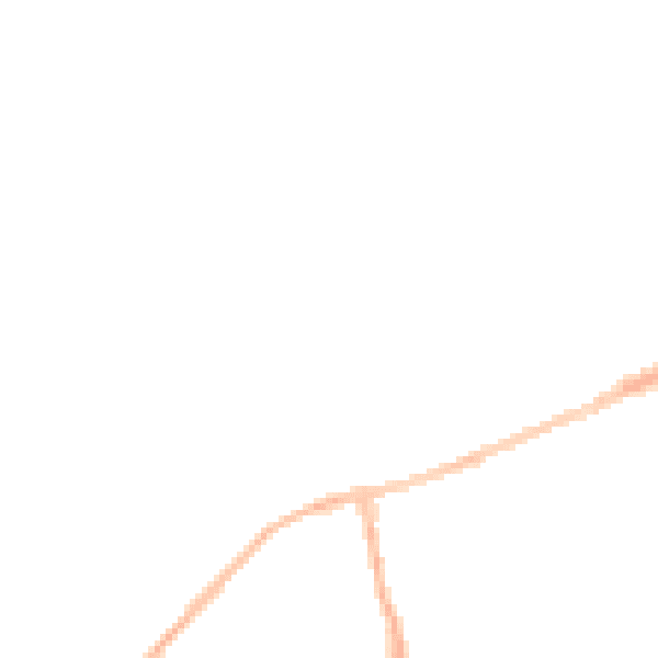 Night-time road noise heatmap for LU6 1AS