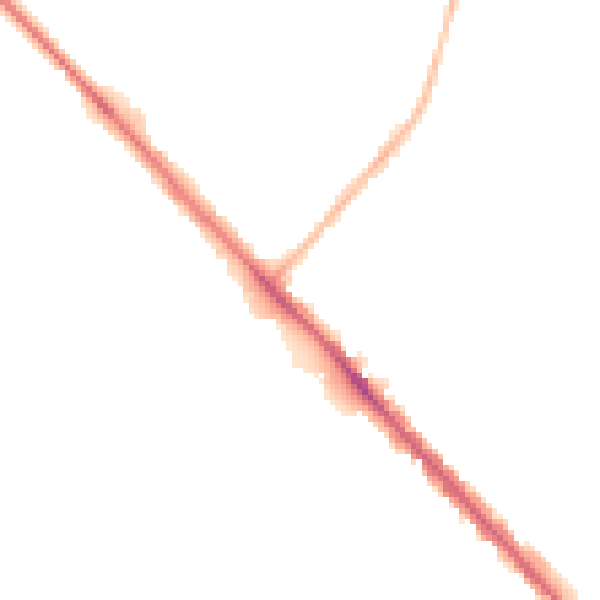 Night-time road noise heatmap for LU6 1AU
