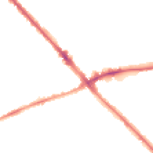 Night-time road noise heatmap for LU6 1AX
