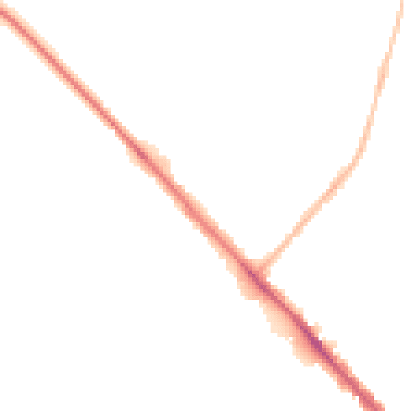 Night-time road noise heatmap for LU6 1BE