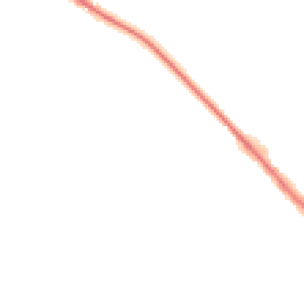Night-time road noise heatmap for LU6 1BW