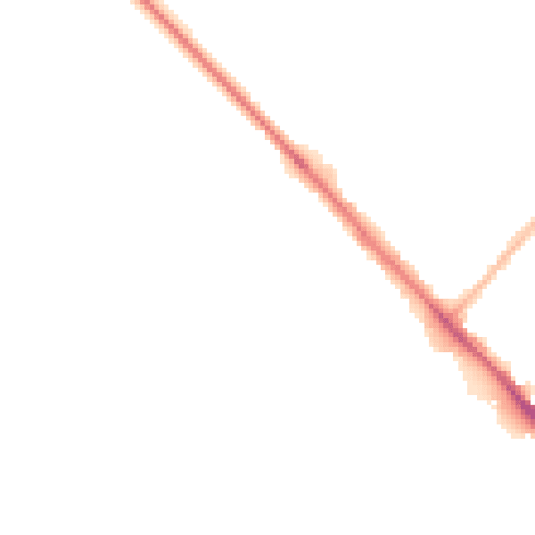 Night-time road noise heatmap for LU6 1DE