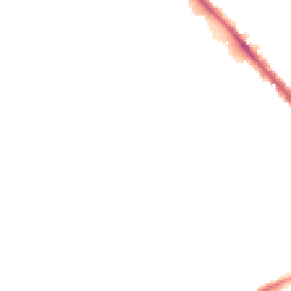 Night-time road noise heatmap for LU6 1DP
