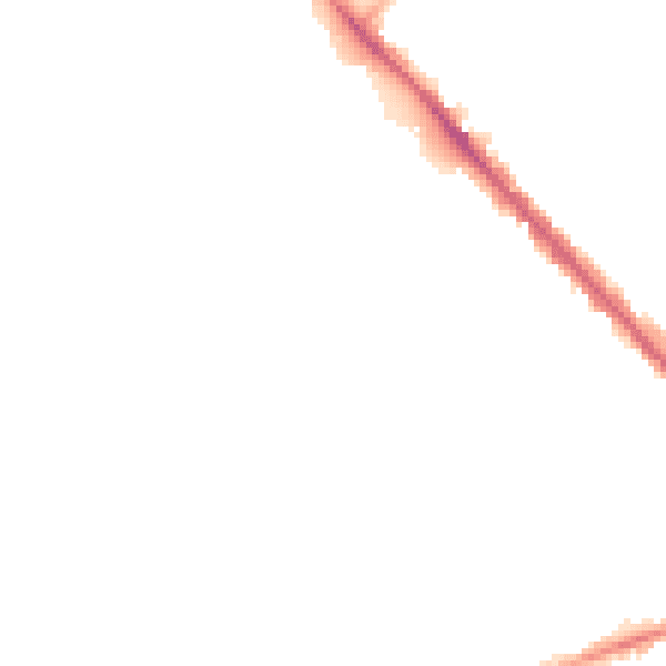 Night-time road noise heatmap for LU6 1DS