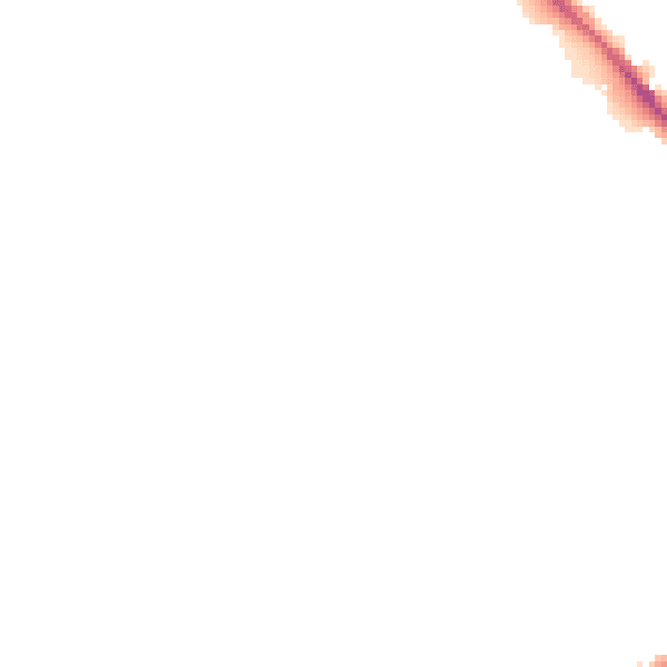 Night-time road noise heatmap for LU6 1DY