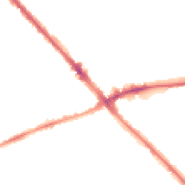 Night-time road noise heatmap for LU6 1HX