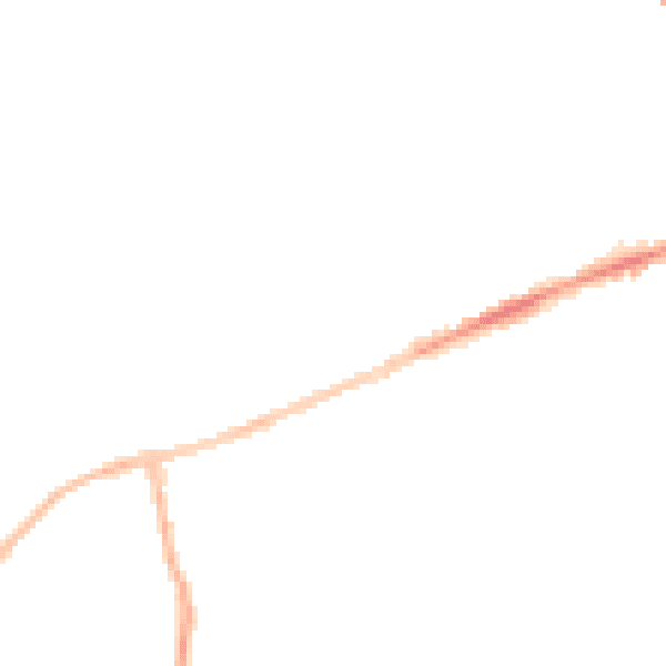 Night-time road noise heatmap for LU6 1PH
