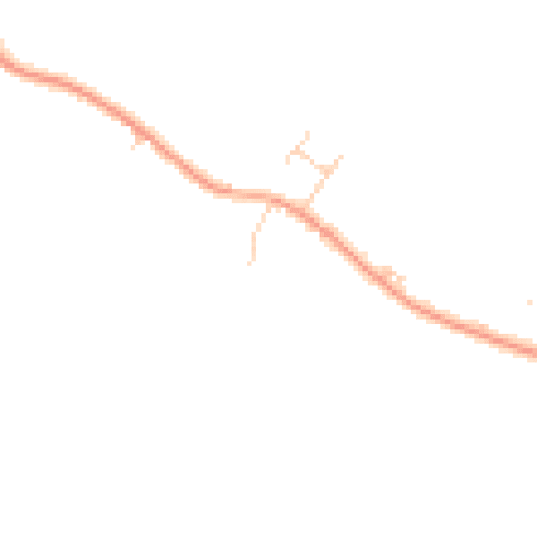 Daytime road noise heatmap for LU6 1QH