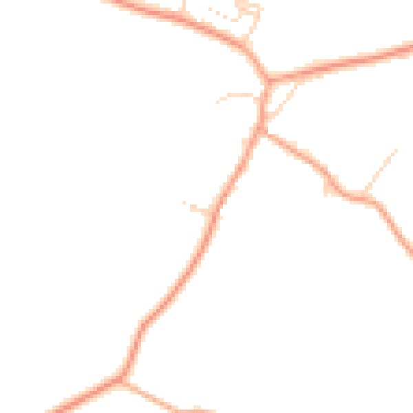 Daytime road noise heatmap for LU6 1RJ