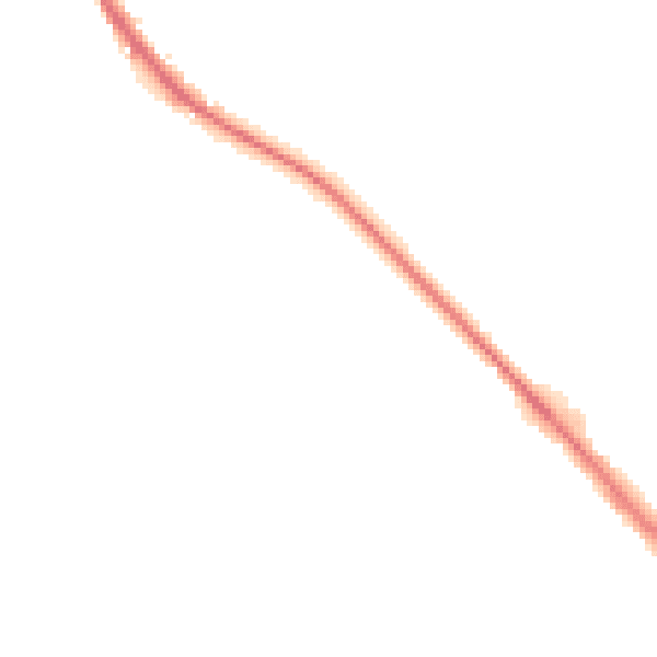 Night-time road noise heatmap for LU6 1UJ