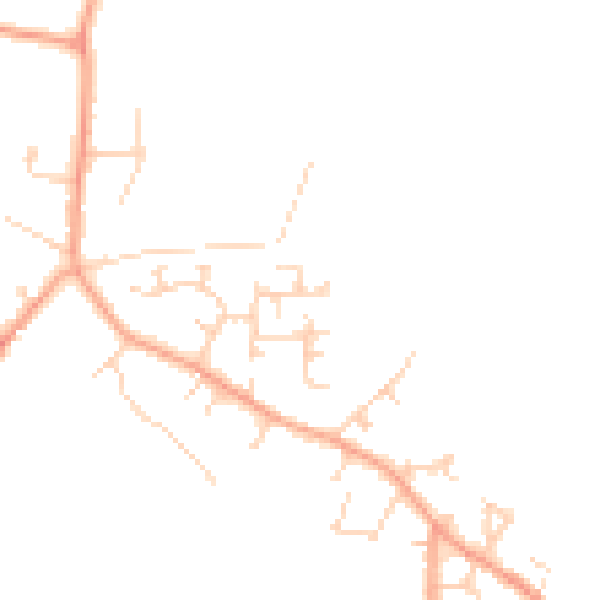 Daytime road noise heatmap for LU6 2AX