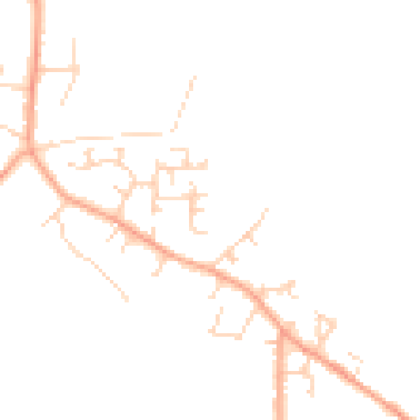 Daytime road noise heatmap for LU6 2AY