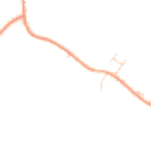 Daytime road noise heatmap for LU6 2DB
