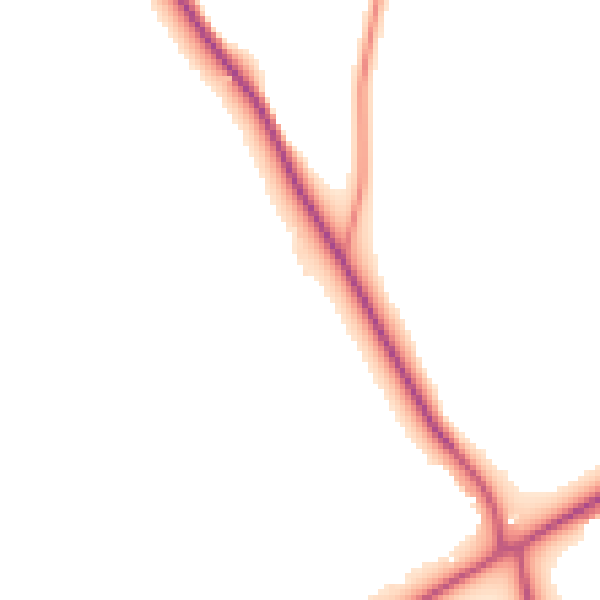 Daytime road noise heatmap for LU6 2EN