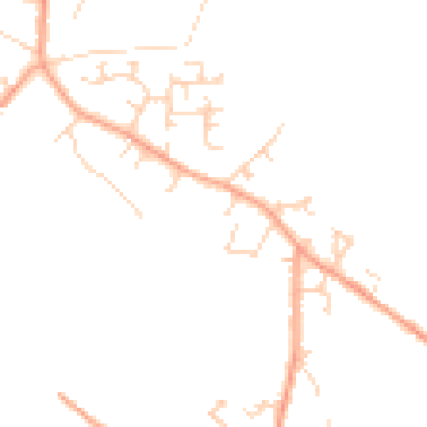 Daytime road noise heatmap for LU6 2FA