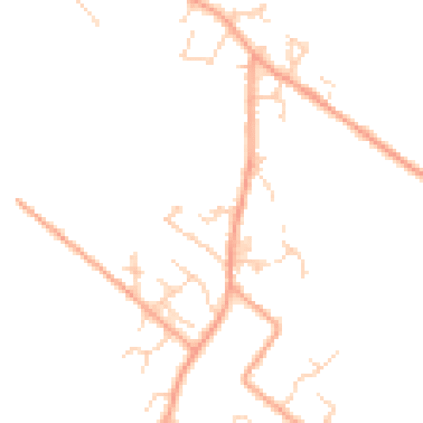 Daytime road noise heatmap for LU6 2HB