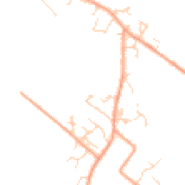 Daytime road noise heatmap for LU6 2HJ