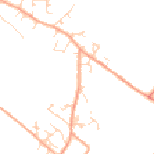 Daytime road noise heatmap for LU6 2HN