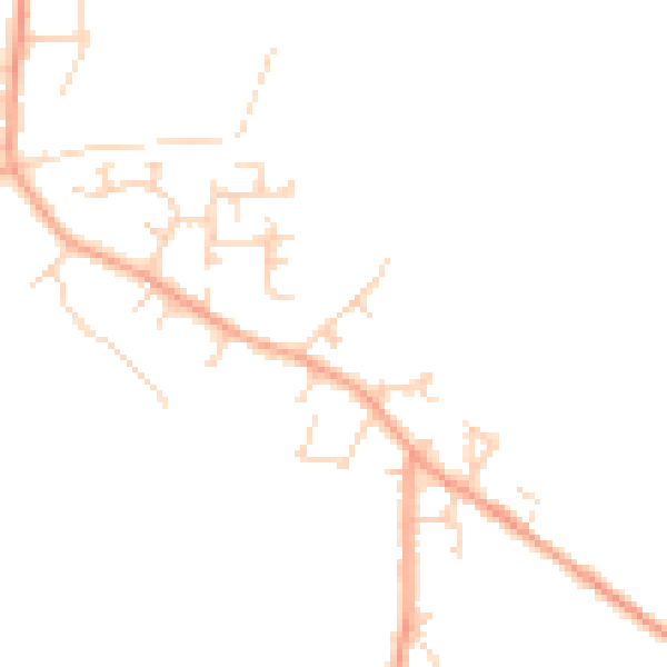 Daytime road noise heatmap for LU6 2HQ