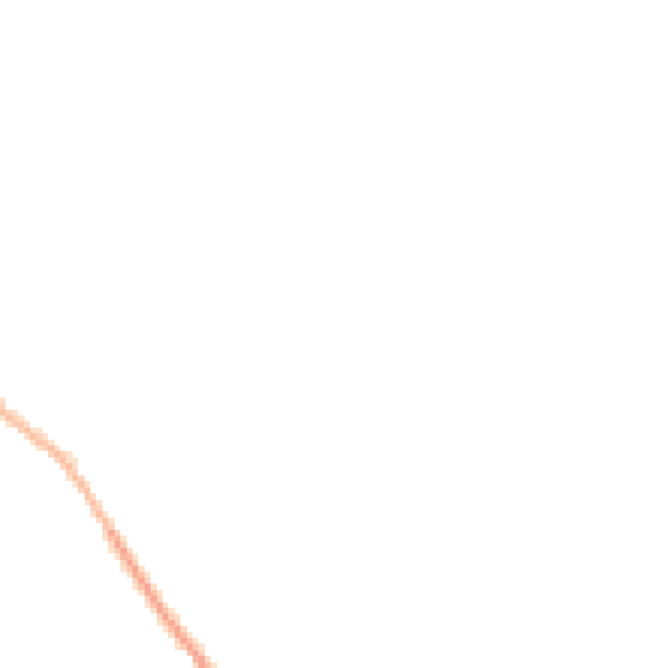 Night-time road noise heatmap for LU6 2HZ