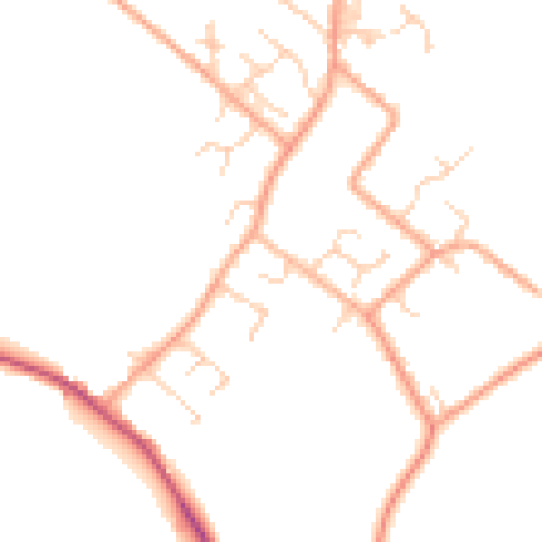 Daytime road noise heatmap for LU6 2JN