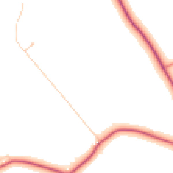 Daytime road noise heatmap for LU6 2LP