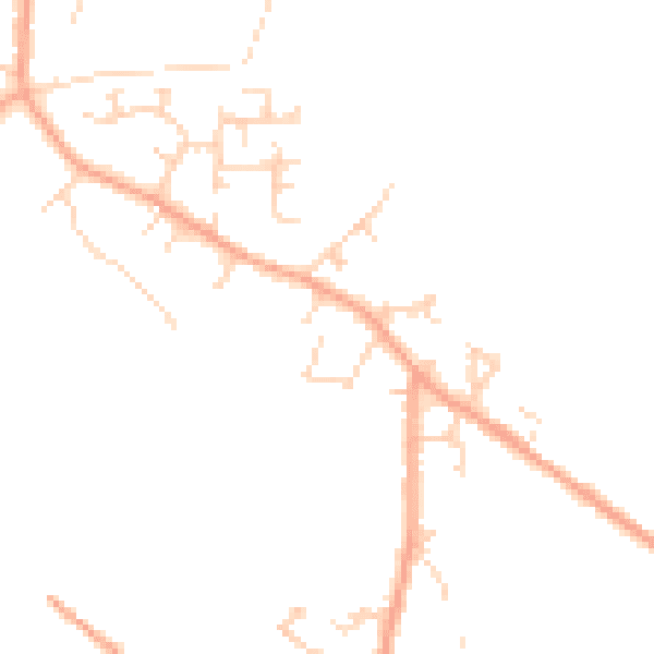 Daytime road noise heatmap for LU6 2LZ