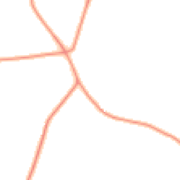 Daytime road noise heatmap for LU6 2NG