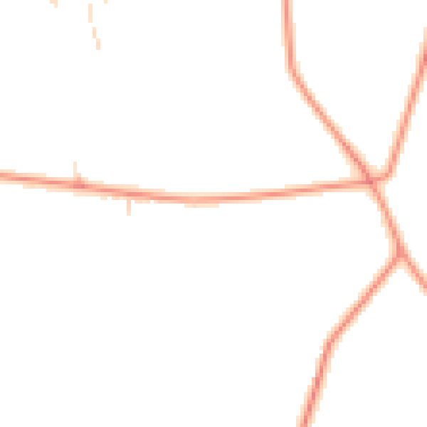 Daytime road noise heatmap for LU6 2NH