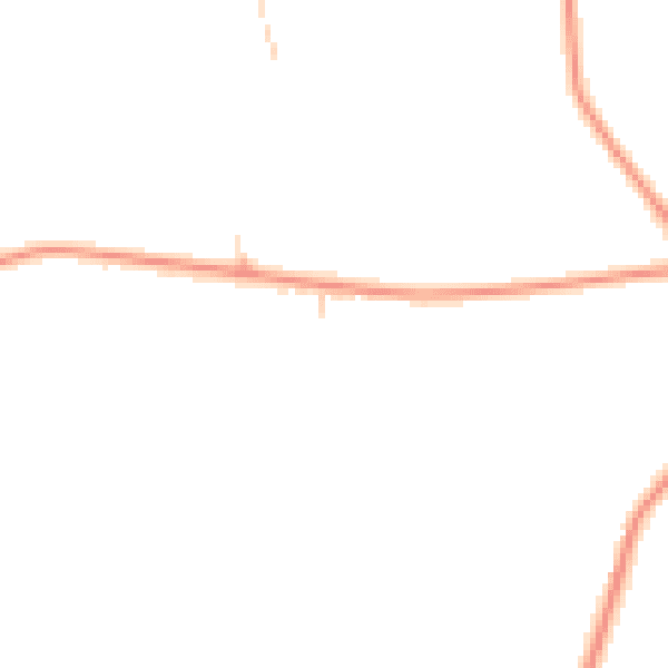 Daytime road noise heatmap for LU6 2NQ