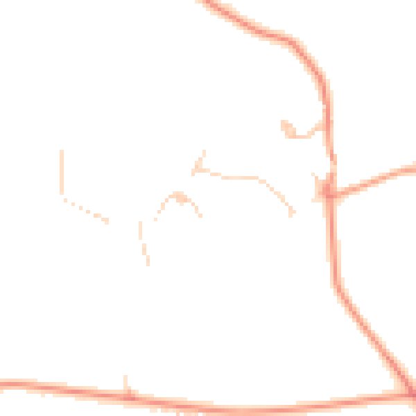 Daytime road noise heatmap for LU6 2QW