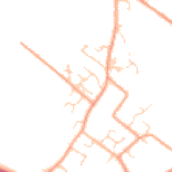 Daytime road noise heatmap for LU6 2RF