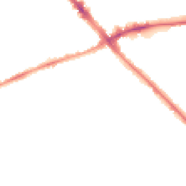 Night-time road noise heatmap for LU6 3AH