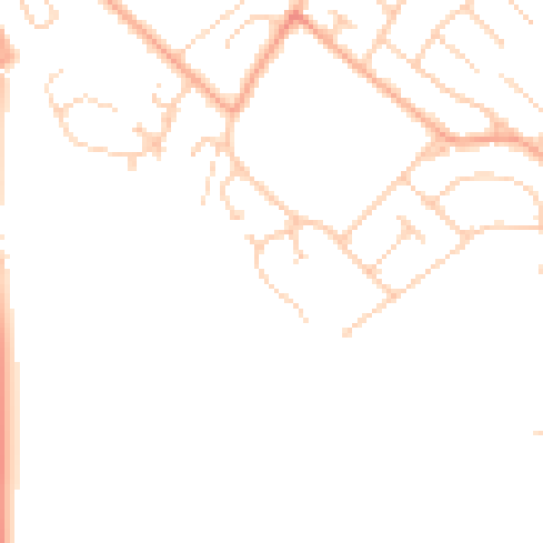 Daytime road noise heatmap for LU6 3QD