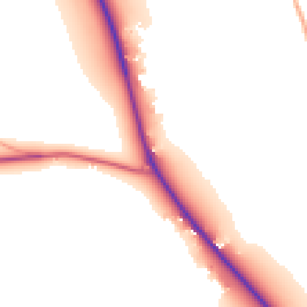 Daytime road noise heatmap for LU6 3QT